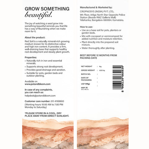 Red Soil Manure | Organic Fertilizer for Plants – Pot & Bloom