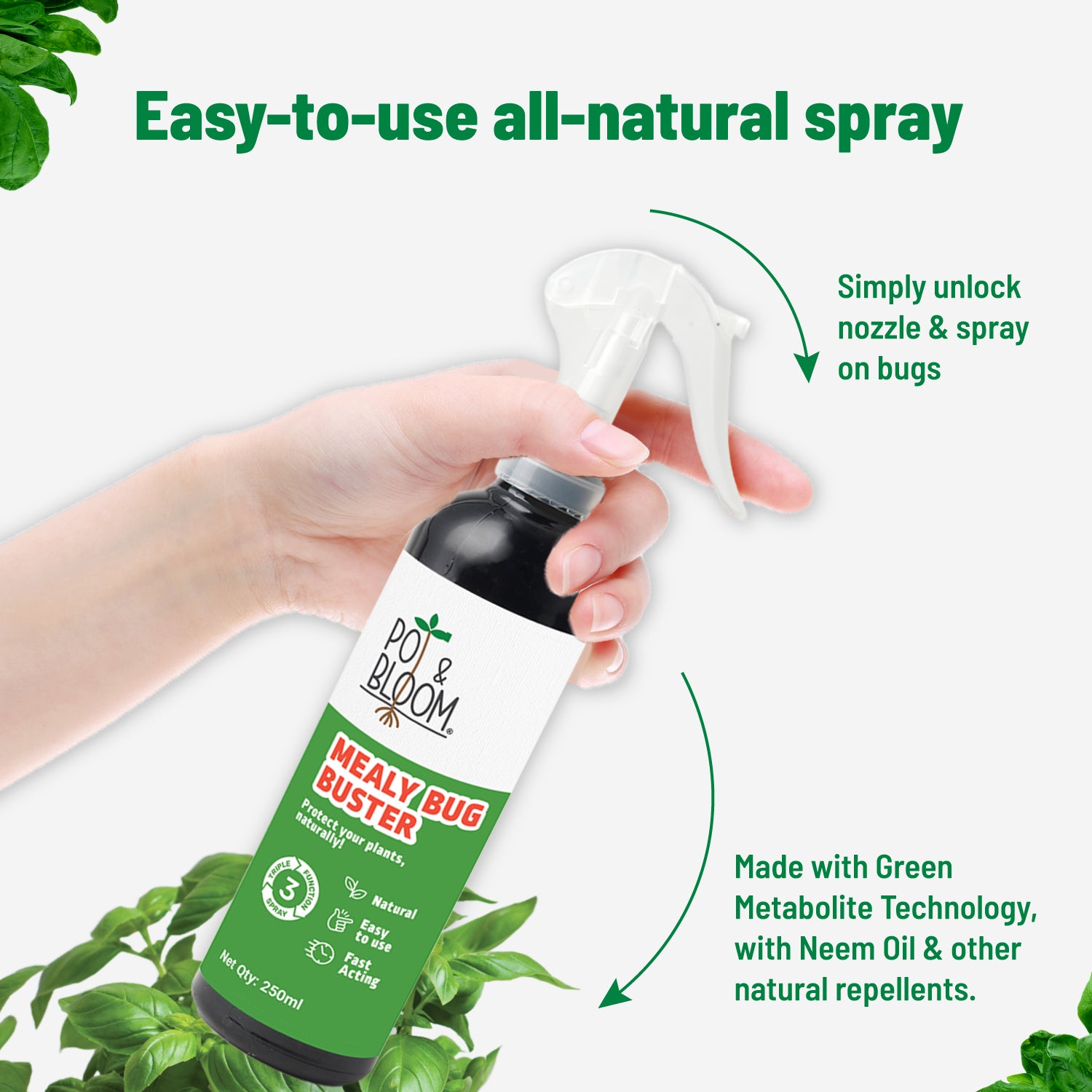Pot and Bloom Mealy Bug Buster 250 ml, ready to use spray