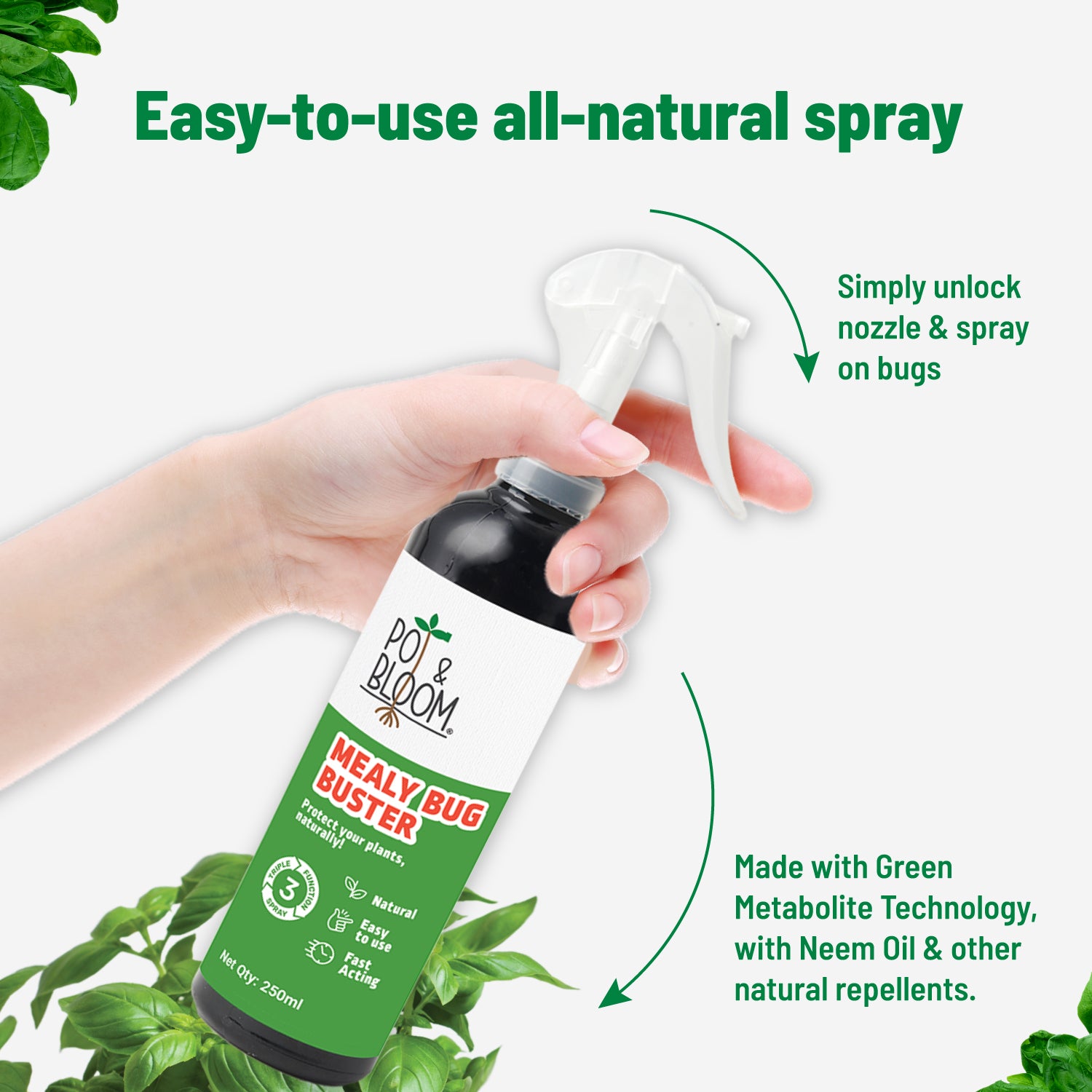 Pot and Bloom Mealy Bug Buster 500 ml, ready to use spray