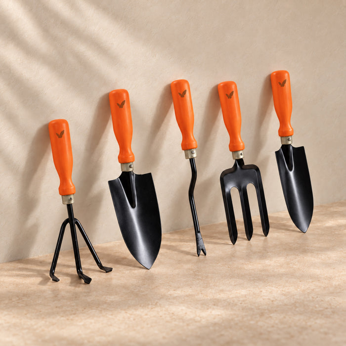 Pot & Bloom Gardening Tools Kit for Home Garden – 5 Pcs Garden Tools Set
