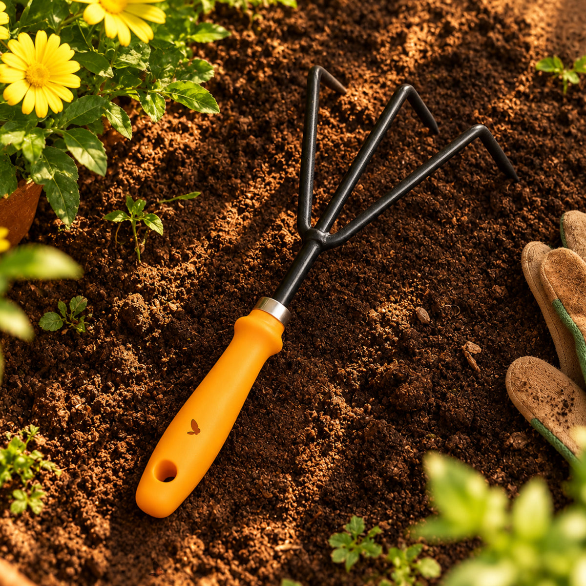 Cultivator with PVC Handle