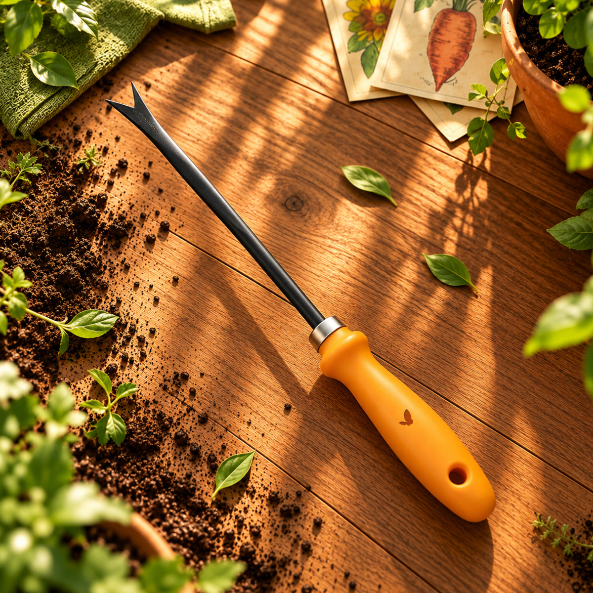 Single Prong Weeder With PVC Handle