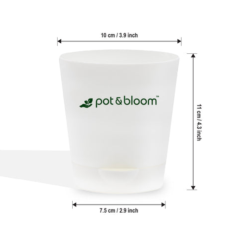 4-inch self-watering Pot - Set of 5