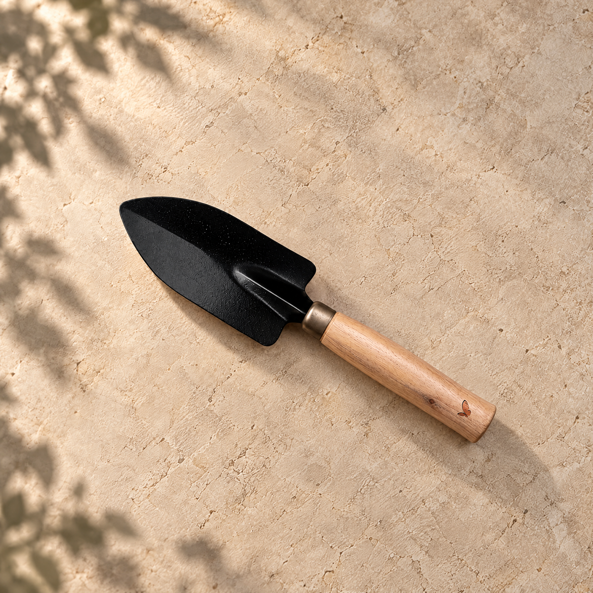 Trowel with Wooden Handle