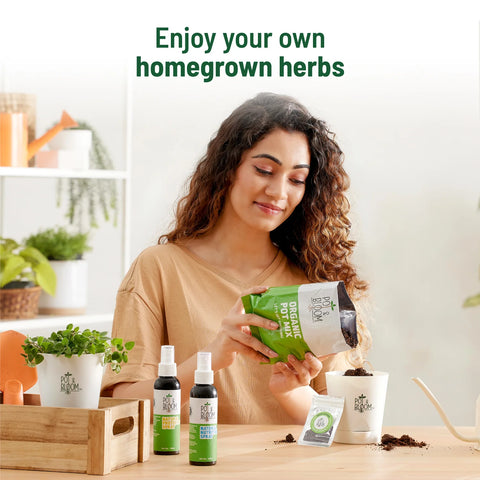 Online herb store: Complete gardening kit  | Pot & Bloom